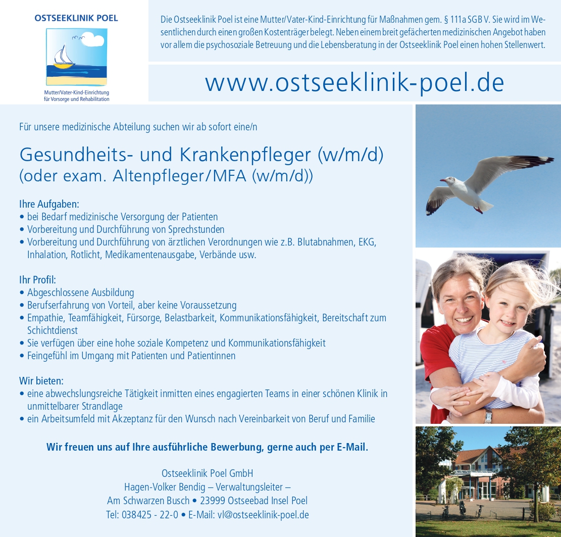 Gesundheits- und Krankenpfleger (w/m/d)