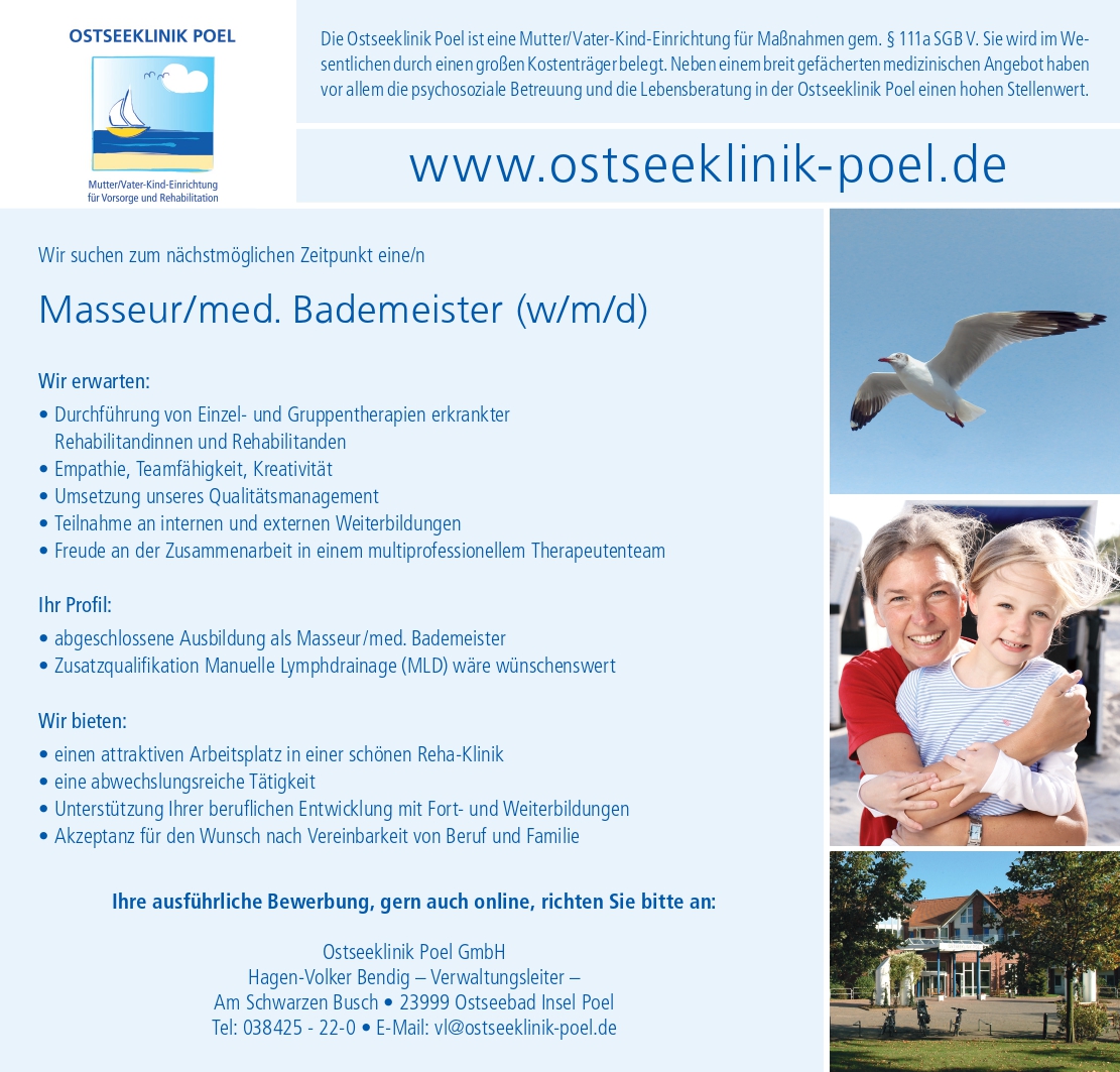 Masseur/med. Bademeister (w/m/d)
